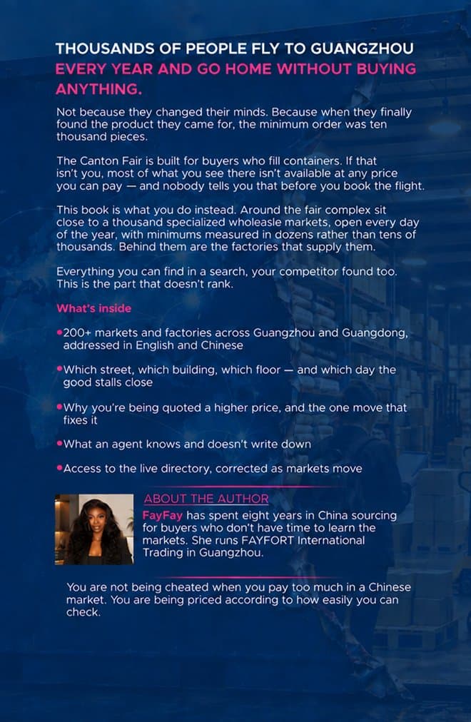 LANDED back cover: what's inside and about the author